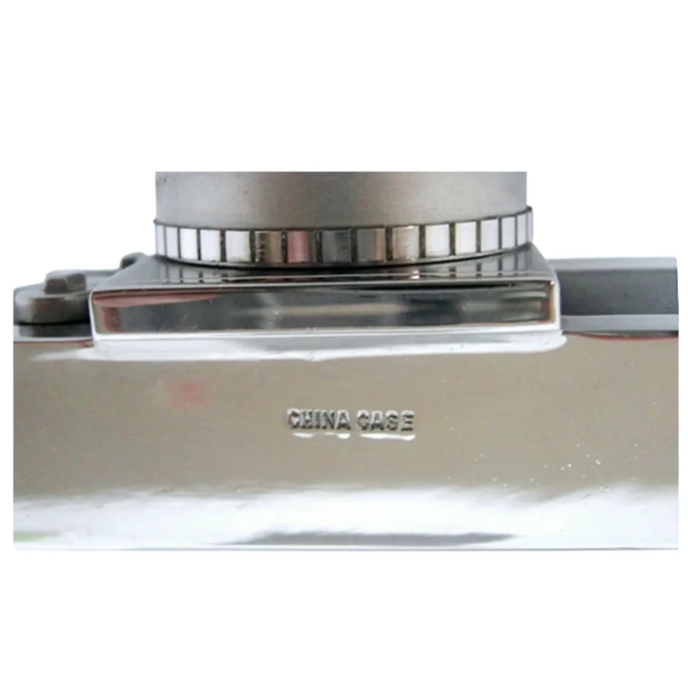 Timex Silver and Black Camera Clock